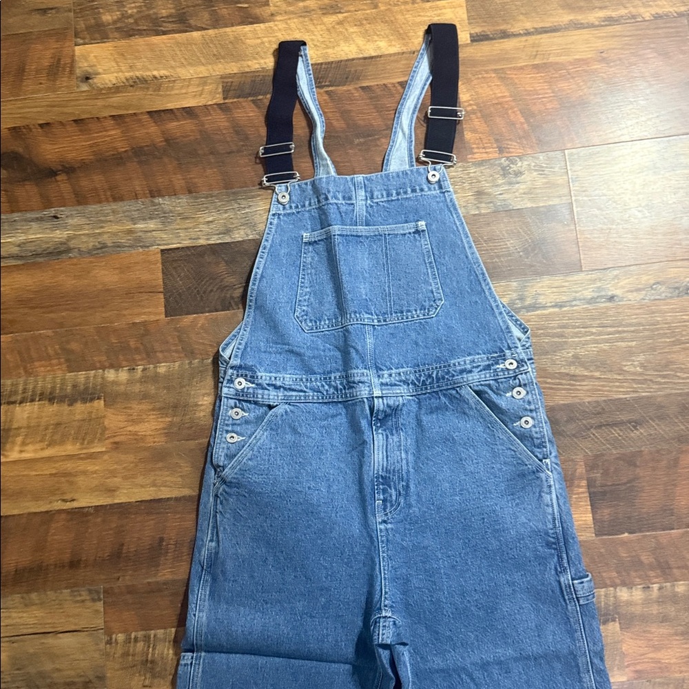 NWT Topman Relaxed Fit Denim Carpenter Bib Overalls - XS